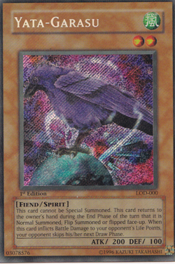 Yu-Gi-Oh! TCG Yata-Garasu #LOD-000 Legacy of Darkness 1st Edition Holo - Image 1