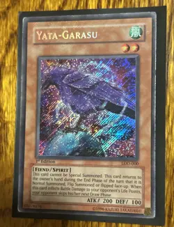 Yata-Garasu LOD-000 Legacy of Darkness 1st Edition Light Played Secret Rare Holo - Image 1