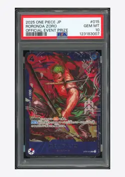 One Piece PSA 10 Roronoa Zoro SR 2025 ST21-015 Official Event Prize JPN - Image 1