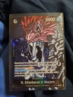 St. Ethanbaron V. Nusjuro Alt Art OP13-080 Carrying On His Will One Piece TCG NM - Image 1