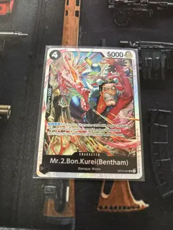 Mr.2.Bon.Kurei Bentham Foil OP14-091 The Azure Sea's Seven One Piece - Image 1