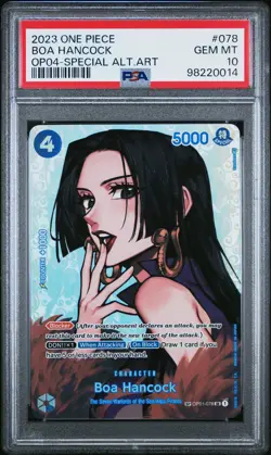 Boa Hancock SP One Piece English - Kingdoms of Intrigue (OP04-078) - PSA 10 - Image 1