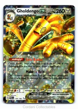 Gholdengo EX 139/182 - Paradox Rift - Pokemon Card - Near Mint - Image 1