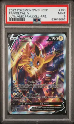 Carte Pokemon Voltali V SWSH183 PSA 9 Promo Epee Et Bouclier FR - Image 1