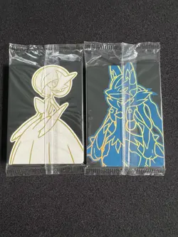 MEGA EVOLUTION Pokemon Center STAMPED Promos Alakazam and Riolu SEALED 2025 ETB - Image 2