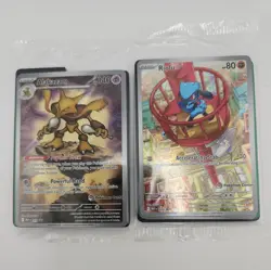 MEGA EVOLUTION Pokemon Center STAMPED Promos Alakazam and Riolu SEALED - Image 1