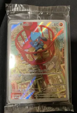 Pokemon Center Stamped Alakazam 009 And Riolu 010 Pokemon Mega Evolutions SEALED - Image 2