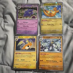 Pokemon TCG Sam's Club 151 4 Mini Tin Promos NM Sleeved And Top Loaded Cosmos - Image 1