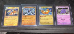 Pokemon TCG Sam's Club 151 4 Mini Tin Promos NM Sleeved And Top Loaded Cosmos - Image 1
