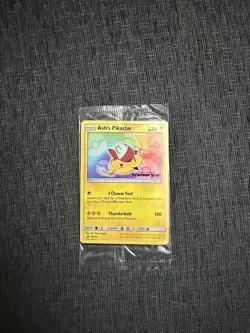 Ash’s Pikachu "I Choose You" Pokemon Card Movie Promo SM108 Sealed New LP - Image 1