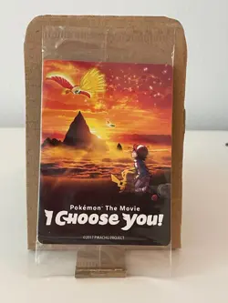 2017 Pokemon The Movie "I Choose You" Ash's Pikachu 3 card pack Factory Sealed - Image 1