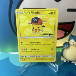 Ash’s Pikachu “I Choose You Pokemon Movie Promo Card SM111 2017 - Image 1