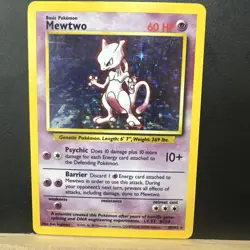 Mewtwo 010/102 Base Set Holo Rare - Vintage Pokemon Card - Image 1