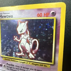 Mewtwo 010/102 Base Set Holo Rare - Vintage Pokemon Card - Image 3