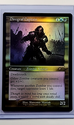 2024 MTG Magic the Gathering Secret Lair Retro Frame Foil #858 Diregraf Captain - Image 1