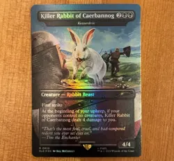 Killer Rabbit of Caerbannog, R 0826, NM Foil, MTG Monty Python Secret Lair SLD - Image 1