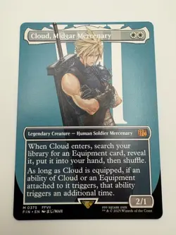 MTG Final Fantasy Cloud Midgar Mercenary Borderless Non Foil - Image 1