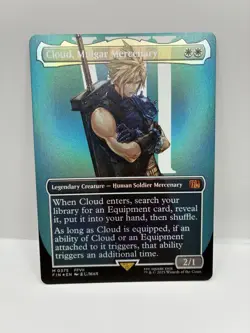 MTG Borderless Foil Singles Final Fantasy Cloud Midgar Mercenary Mythic M 0375 - Image 1