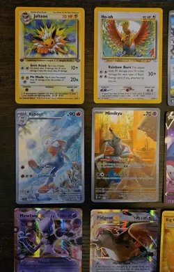 Pokemon 12 Card Lot. Holo 1st Edition Jolteon. Neo Ho-oh. Libre Pikachu. Illustr - Image 2