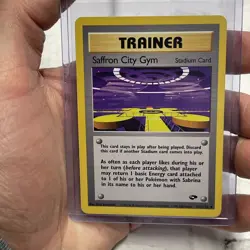 Saffron City Gym 122/132 Gym Challenge-Unlimited - Vintage Pokemon Card TCG NM - Image 1