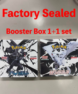 Pokemon Card Black Bolt White Flare Booster Box Set of 2 Japanese Factory Sealed - Image 1