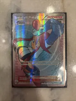 Pokemon TCG Skyla Breakpoint Holo Full Art Ultra Rare Trainer Card 122/122 NM - Image 1
