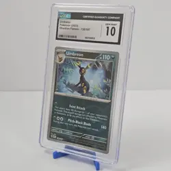 Umbreon CGC 10 Gem Mint – Obsidian Flames 130/197 Pokemon Card - Image 1