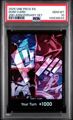 2025 ONE PIECE ENGLISH VERSION 2ND ANNIVERSRY SET DON!! CARD PSA 10 - Image 1