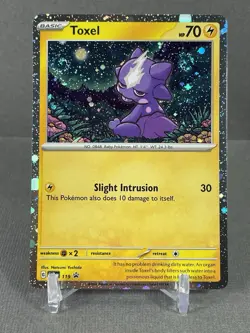 Double SWIRLS Toxel SVP 119 Black Star Promo Cosmo Holo Pokemon Card NM - Image 1
