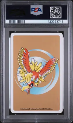 2000 POKEMON GOLD VERSION PLAYING CARDS 8 OF SPADES #136 FLAREON PSA 10 - Image 2