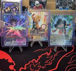 Dragonball Z FB08-112, 100, 059 Alt Arts Lot Of 3 Cards Bardock, Son Goku, Turle - Image 1