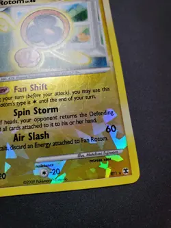 Fan Rotom lv.46 RT1/6 Rising Rivals Reverse Holo Pokemon Card NEAR MINT NM - Image 5