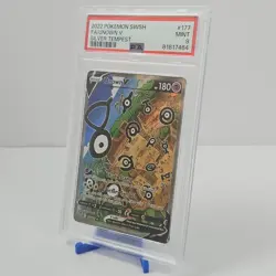 Unown V Full Art PSA 9 Mint - Silver Tempest #177 Pokemon Card - Image 1