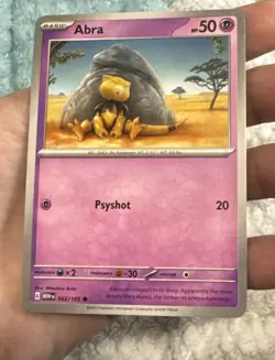 Pokemon Abra 063/165 Scarlet & Violet 151 Non-Holo Card - Image 1