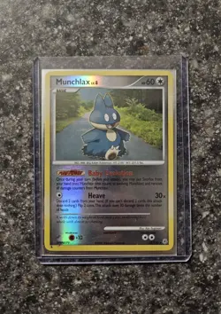 Pokemon Munchlax Reverse Holo Diamond Pearl Card 33/130 2007 Rare - Image 1