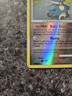 Pokemon Munchlax Reverse Holo Diamond Pearl Card 33/130 2007 Rare - Image 4