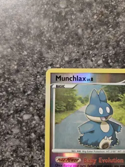 Pokemon Munchlax Reverse Holo Diamond Pearl Card 33/130 2007 Rare - Image 5