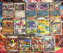 Pokemon Japanese Mega Dream 14 Card Lot - MA SR AR and RR Card Lot + More!!!! - Image 1