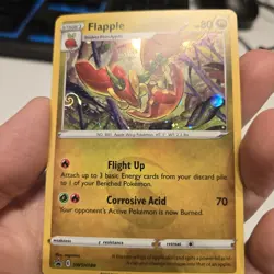 Flapple SWSH189 Black Star Promo Holo Pokemon Card with HD Swirl 🌀 - Image 2