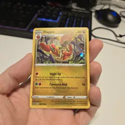 Flapple SWSH189 Black Star Promo Holo Pokemon Card with HD Swirl 🌀 - Image 3