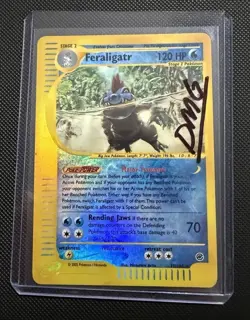 Feraligatr - 47/165 - Pokemon Expedition Reverse Holo Rare Card - Damaged - Image 1