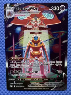 Pokemon Deoxys VMAX Ultra Rare TCG Card Crown Zenith: Galarian Gallery GG45/GG70 - Image 1
