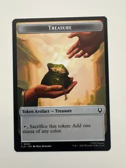 Aang Awoken Avatar / Treasure Token MTG Magic the Gathering Card NM Mint TLA - Image 2