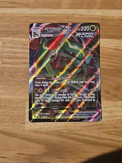 Pokemon Rayquaza VMAX Holo Card Evolving Skies 111/203 - Image 1