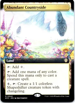 Abundant Countryside (Extended Art) R Commander: Lorwyn Eclipsed 42 NM - Image 1