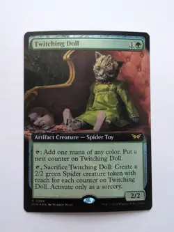 MTG Twitching Doll (DSK) Duskmourn: House Of Horrors Borderless Foil Rare 384 - Image 1