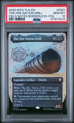 2025 MAGIC THE GATHERING AVATAR: THE LAST AIRBENDER THE FIRE NATION DRILL PSA 10 - Image 1
