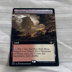 NM Magic The Gathering Modern Horizons 2 NM Extended Art Arid Mesa - Image 1