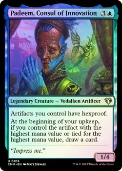 Padeem, Consul of Innovation FOIL - 0109 - Uncommon - Commander Masters CMM MTG - Image 1