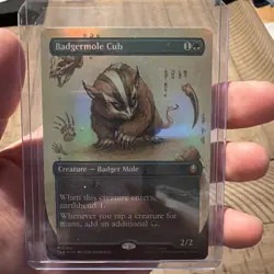 Badgermole Cub (Borderless) Avatar: The Last Airbender Foil Magic The Gathering - Image 1